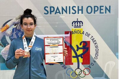 La alcalareña Amanda Jiménez conquista medalla de bronce en el XXI Open Internacional de España G1 de Taekwondo