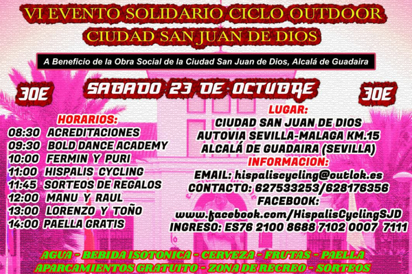 VI Evento Solidario Ciclo Outdoor  “Ciudad de San Juan de Dios”