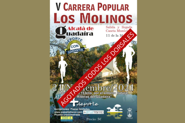 Agotados todos los dorsales de la V Carrera Popular Los Molinos