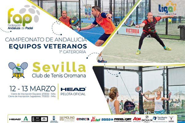 Campeonato de Andalucía de Pádel para equipos veteranos