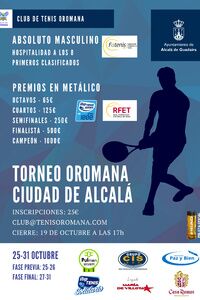 Octubre celebra el Torneo Oromana Ciudad de Alcalá