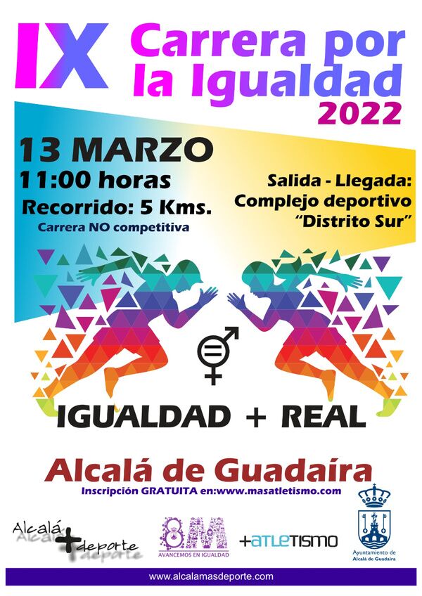 Alcalá celebra en marzo la Carrera por la Igualdad. Agotados los dorsales