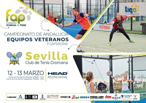 Campeonato de Andalucía de Pádel para equipos veteranos