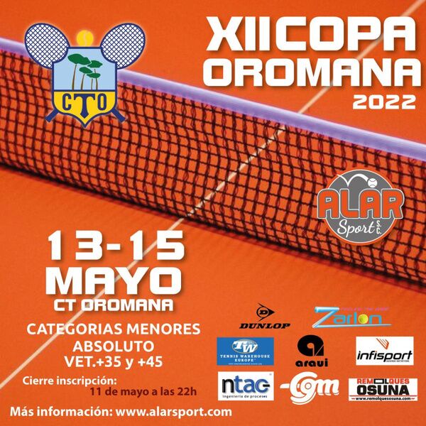 Fin de semana de celebración del tenis con la Copa Oromana