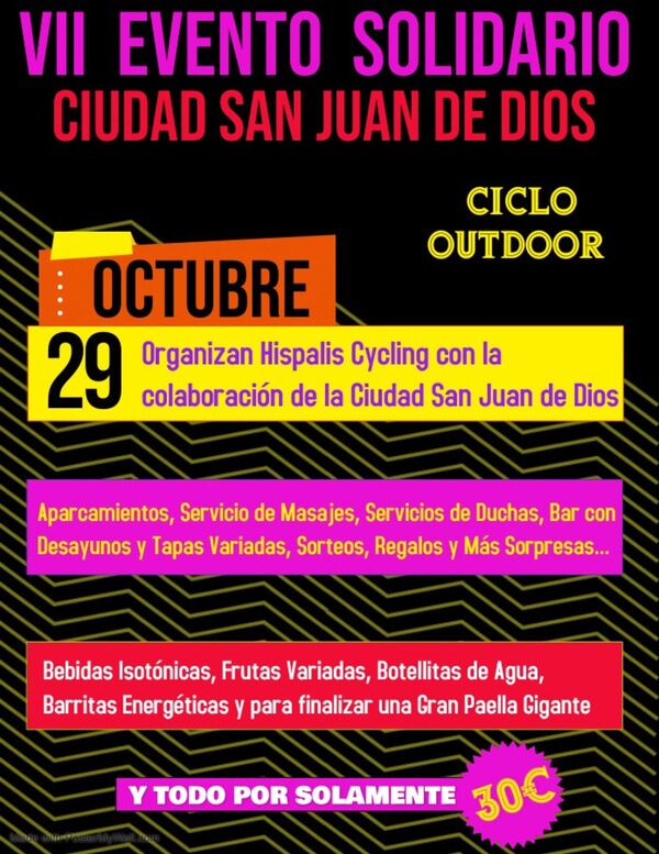 VII Ciclo Indoor solidario en San Juan de Dios