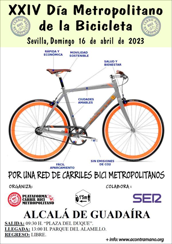 Alcalá es el punto de partida del Día Metropolitano de la Bicicleta