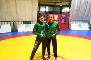 Dos alcalareñas del Club de Luchas Olímpicas Milu se proclaman campeonas del Torneo Internacional San Blas