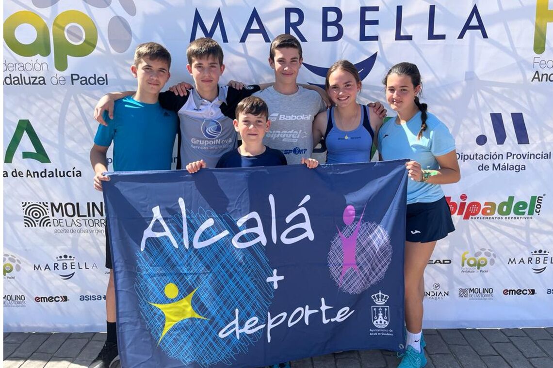 Representación alcalareña de la Escuela de Competición del CT Oromana-Sipadel en la III Prueba del Circuito Andaluz de Menores