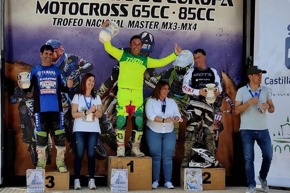 El alcalareño Francisco Javier Míguez, tercer clasificado en el Campeonato de España de Motocross MX4