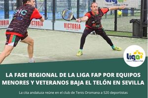 La Fase Regional de la Liga FAP por equipos menores y veteranos baja el telón en Sevilla, en las instalaciones deportivas del Club Tenis Oromana