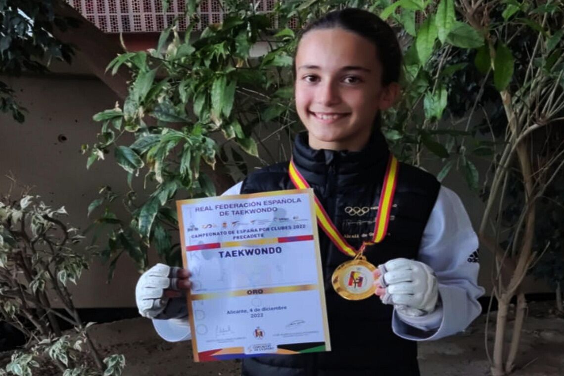 Daniela Fernández Rufo del Club Taekwondo Nervio Alcalá cierra el año deportivo con triplete nacional