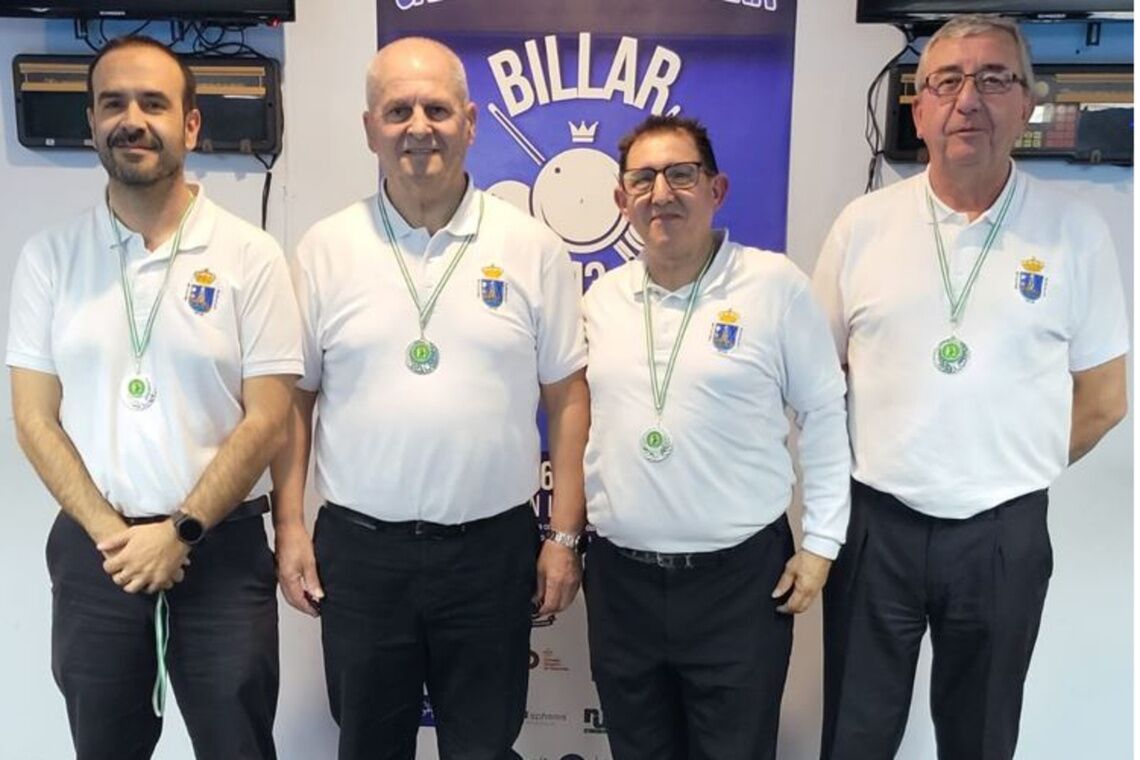 El Club Billar Alcalá subcampeón de Andalucía de Billar a tres bandas