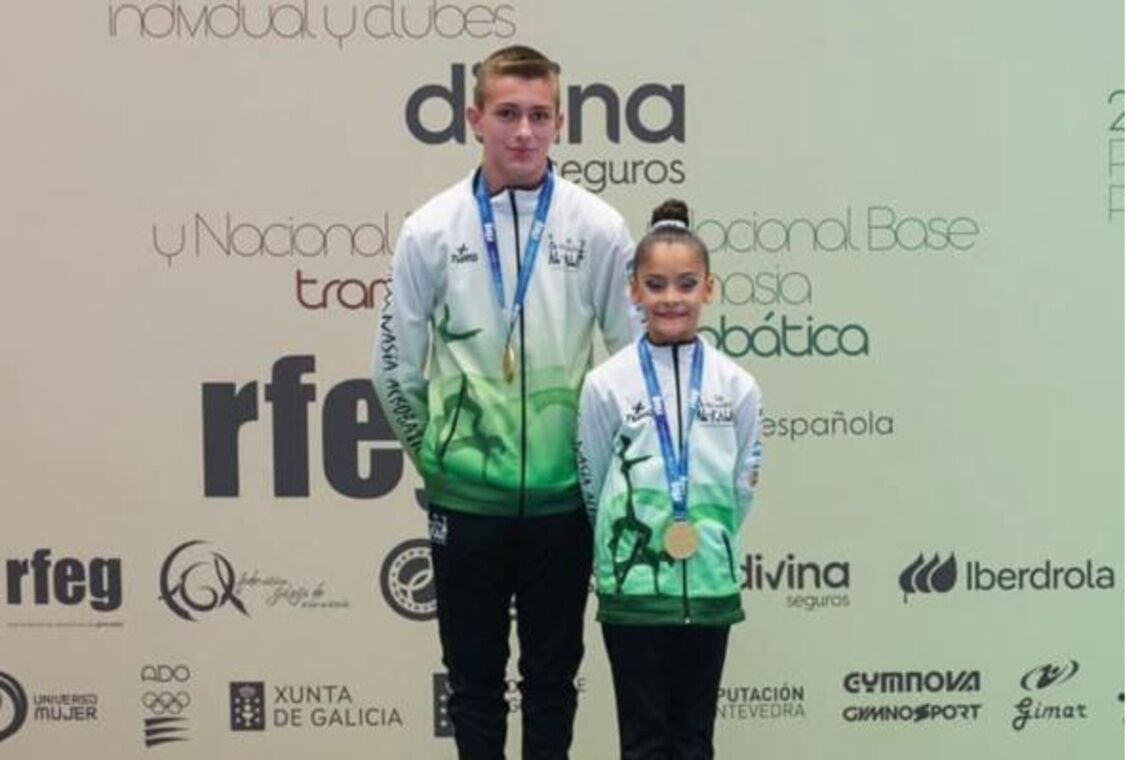 Daniela Aguilar y Adrián Cano, del Club Gimnástico Al-Kalat, reciben citación de la Federación Andaluza de Gimnasia