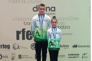 Daniela Aguilar y Adrián Cano, del Club Gimnástico Al-Kalat, reciben citación de la Federación Andaluza de Gimnasia
