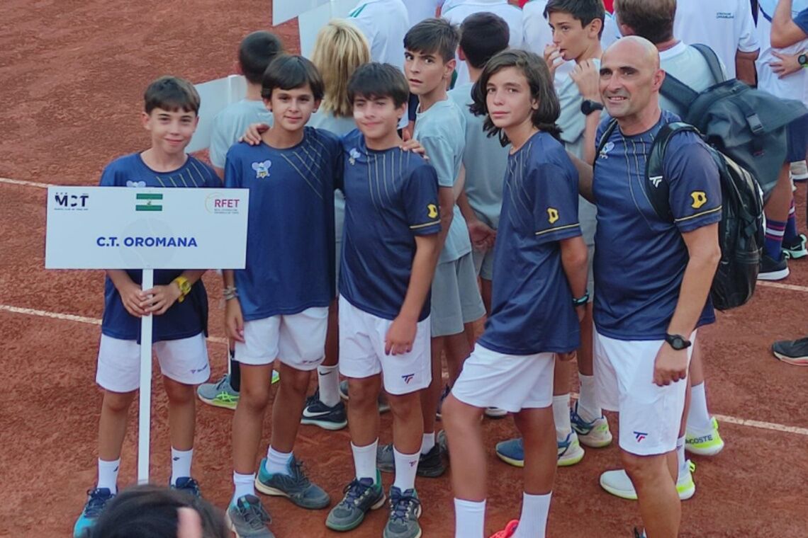 El Club Tenis Oromana participa en el Campeonato de España alevín por equipos en Murcia
