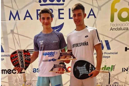 Jesús Álvarez campeón júnior de la 5ª prueba del Circuito andaluz de pádel de menores