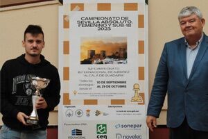 El alcalareño de la Peña Ajedrecística Oromana Carlos Javier Bernabéu, se proclama campeón de Sevilla de ajedrez