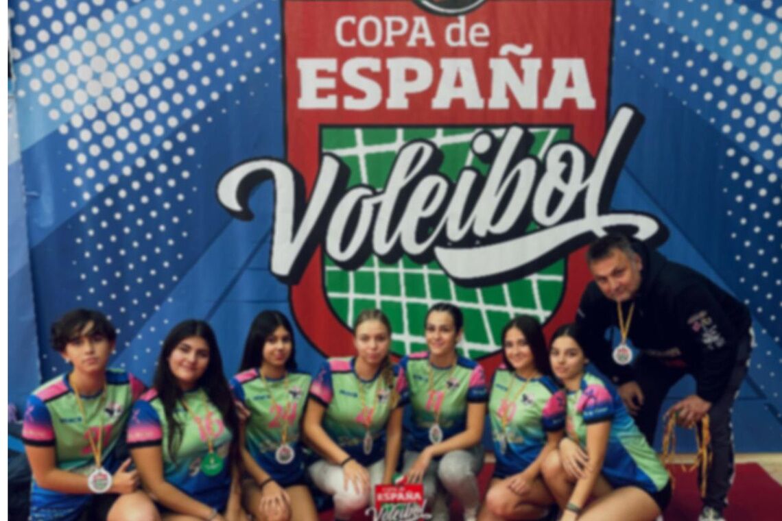 El Club Voley Los Alcores subcampeonas de la Copa de España cadete