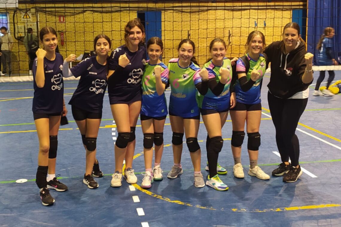 El CEIP Hermelinda Núñez, del Club Voley Alcores se proclama campeón de Sevilla de la Liga LED