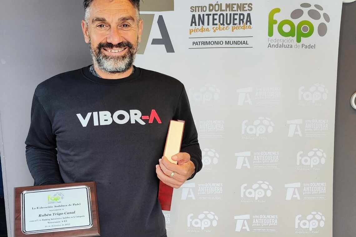 Todo un portentoso nº1 del ranking andaluz de pádel en 2023