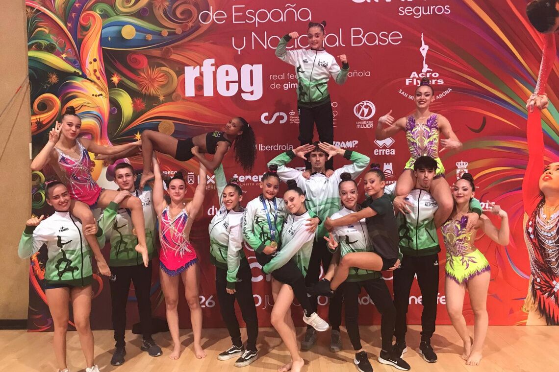 El Club Gimnástico Al-Kalat participa en el Campeonato de España de Gimnasia Acrobática en Tenerife