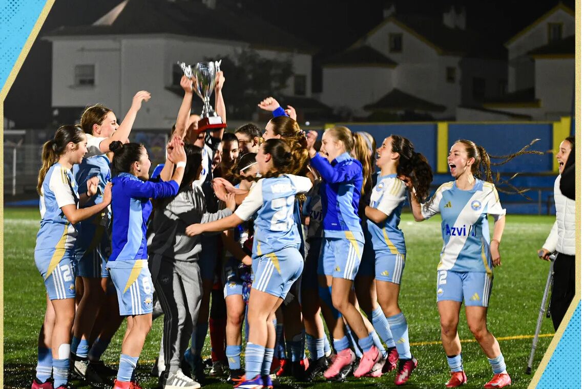 Las chicas del AZVI Ciudad Alcalá CF campeonas de la Copa Femenina Juvenil