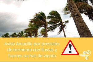 Se mantiene la ALERTA AMARILLA a lo largo del día de hoy hasta las 23:59 h por lluvias y tormentas