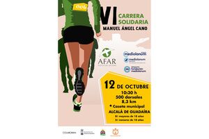 Presentación de la sexta edición de la carrera solicitaría Manuel Ángel Cano en el centro comercial Los Alcores