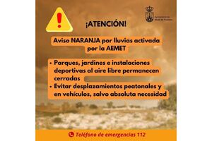 INFODEPORTES: Ante las inclemencias meteorológicas y la activación de la Alerta NARANJA