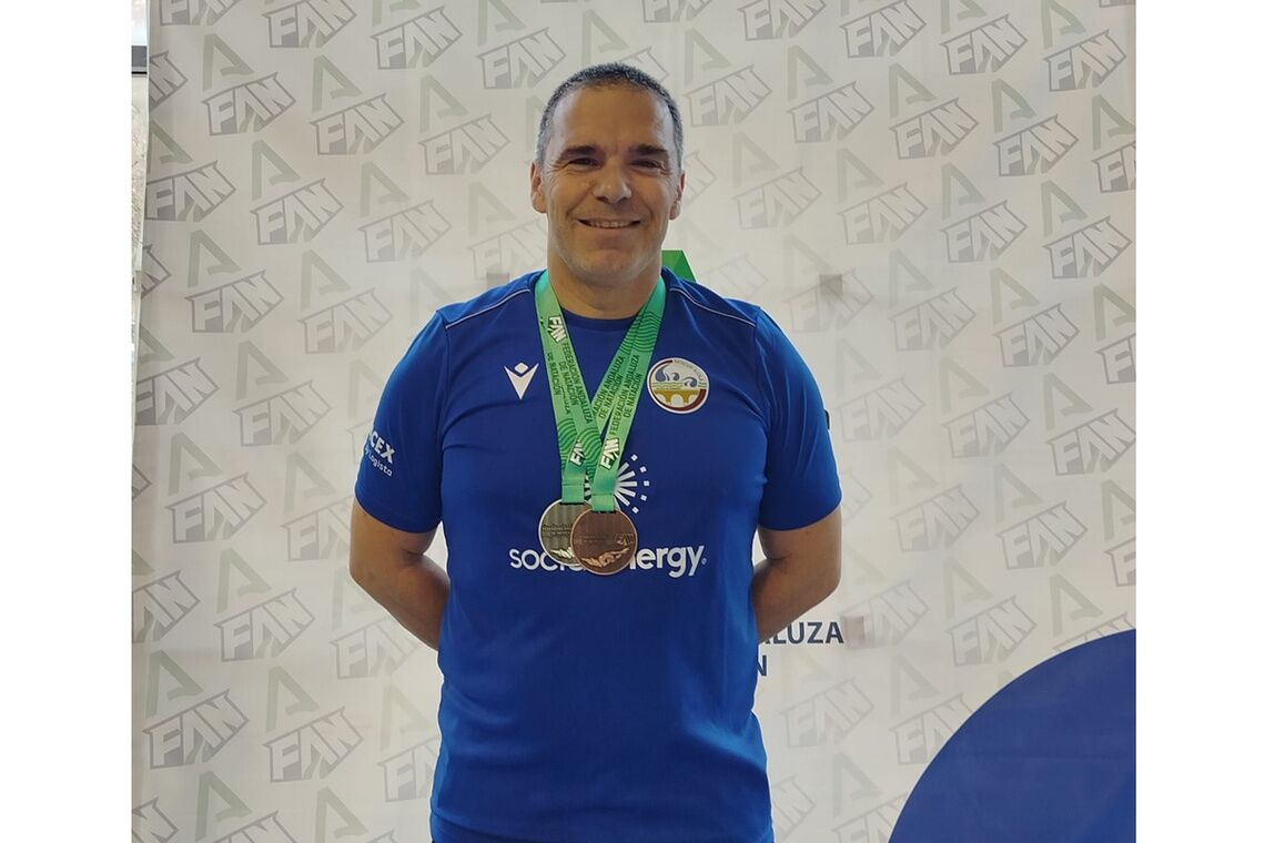 Antonio Jiménez Capita, doble podio en el Andaluz Máster de Invierno en Málaga