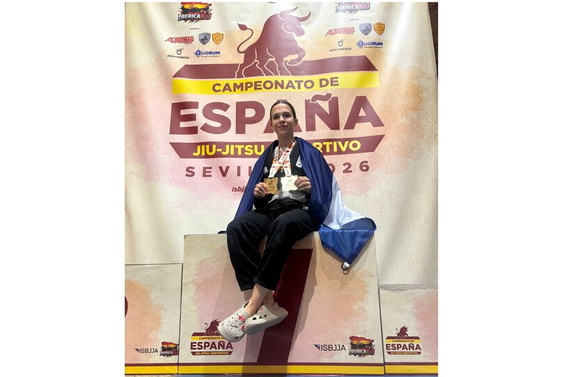 Una luchadora alcalareña se proclama campeona de España de Jiu-Jitsu tras menos de dos años de práctica