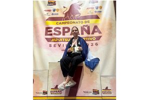 Una luchadora alcalareña se proclama campeona de España de Jiu-Jitsu tras menos de dos años de práctica