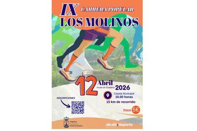 Último día para inscribirse en la IX Carrera Popular Los Molinos