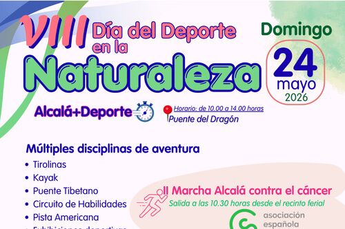 Alcalá vuelve a apostar por el deporte al aire libre con el VIII Día del Deporte en la Naturaleza
