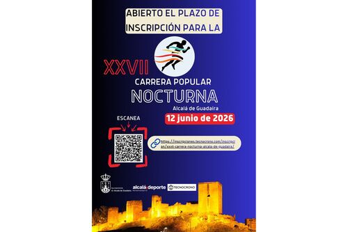 Abiertas las inscripciones para la XXVII Carrera Popular Nocturna de Alcalá de Guadaíra