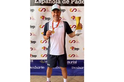 Rubén Trigo, campeón de España con Andalucía en veteranos