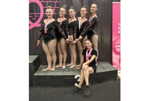 El Club Gimnasia Rítmica Yblanco conquista el bronce andaluz en San Fernando