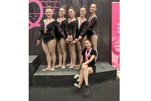 El Club Gimnasia Rítmica Yblanco conquista el bronce andaluz en San Fernando