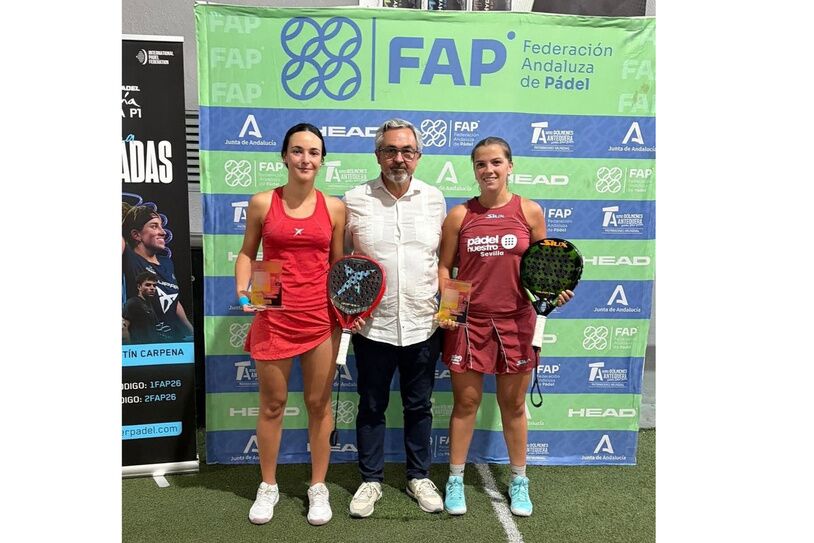 La alcalareña Andrea Lima, subcampeona de Andalucía absoluta de pádel