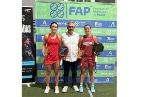 La alcalareña Andrea Lima, subcampeona de Andalucía absoluta de pádel
