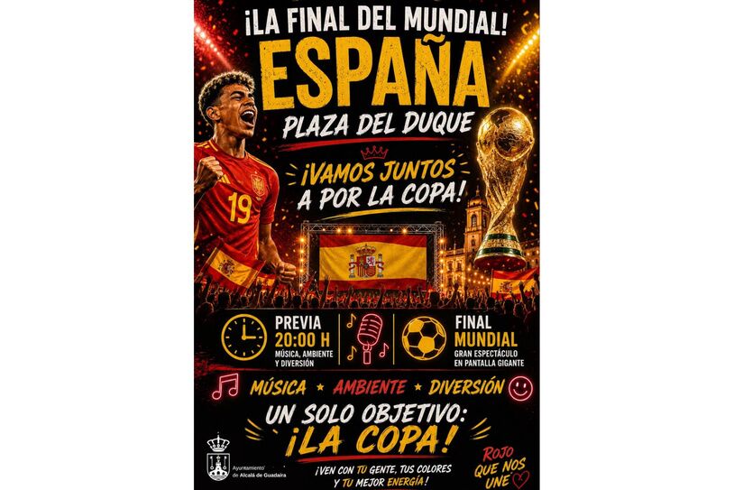 Alcalá se prepara para vivir la gran final de España en pantalla gigante