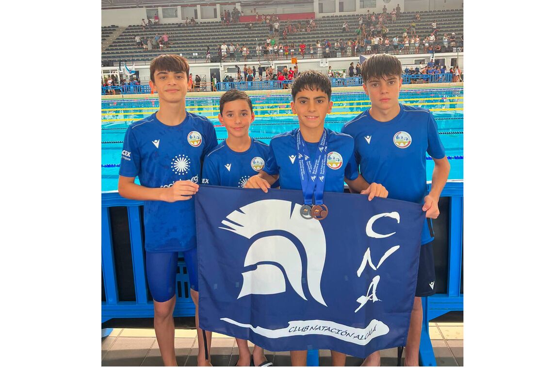 El Club Natación Alcalá brilla en el Campeonato de España Alevín con un subcampeón y un bronce nacional
