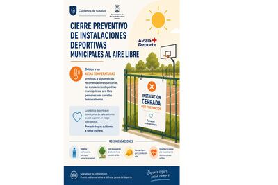 AVISO IMPORTANTE: CIERRE DE INSTALACIONES DEPORTIVAS MUNICIPALES AL 