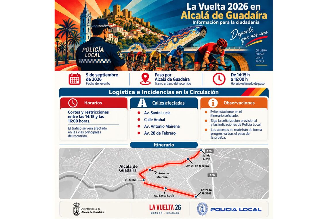 La Vuelta a España pasa mañana por Alcalá de Guadaíra