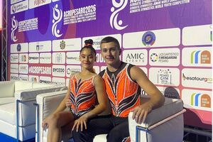 Adrián Cano y Daniela Aguilar debutan en el Campeonato del Mundo de Gimnasia Acrobática en Italia