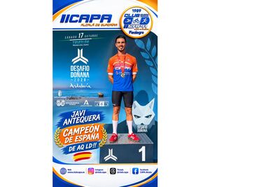 El alcalareño Javier Antequera se proclama campeón de España de Aquabike de Larga Distancia en el Desafío Doñana