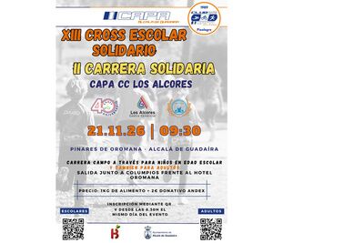 Alcalá de Guadaíra se prepara para una nueva jornada de deporte y solidaridad con el XIII Cross Escolar Solidario